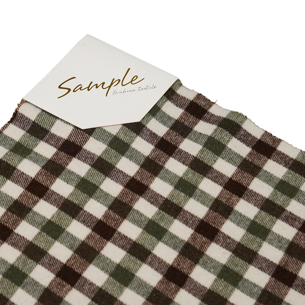 100% other,  410G/M Green, Brown And White, Tweed Yarn, ML-701234