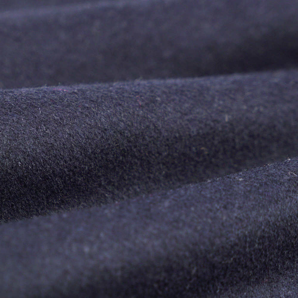 30% Wool, 60% Polyester, 10% Other Fiber, 600G/M, Classic Navy Blue, Single-Face Overcoating Fabric, ML-0624-100-2
