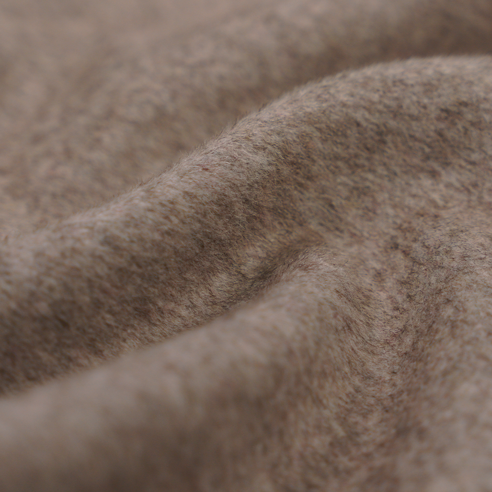 55% Wool, 40% Polyester, 5% Other Fiber, 620G/M, Bean Paste, Single-Face Overcoating,  Fabric ML-249-5520