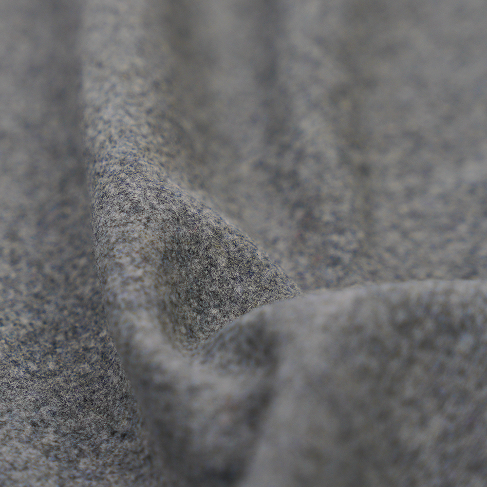 9% Wool, 66% Polyester, 25% Other Fiber, 400G/M, Gray , Flannel Fabric, ML-0124-4169