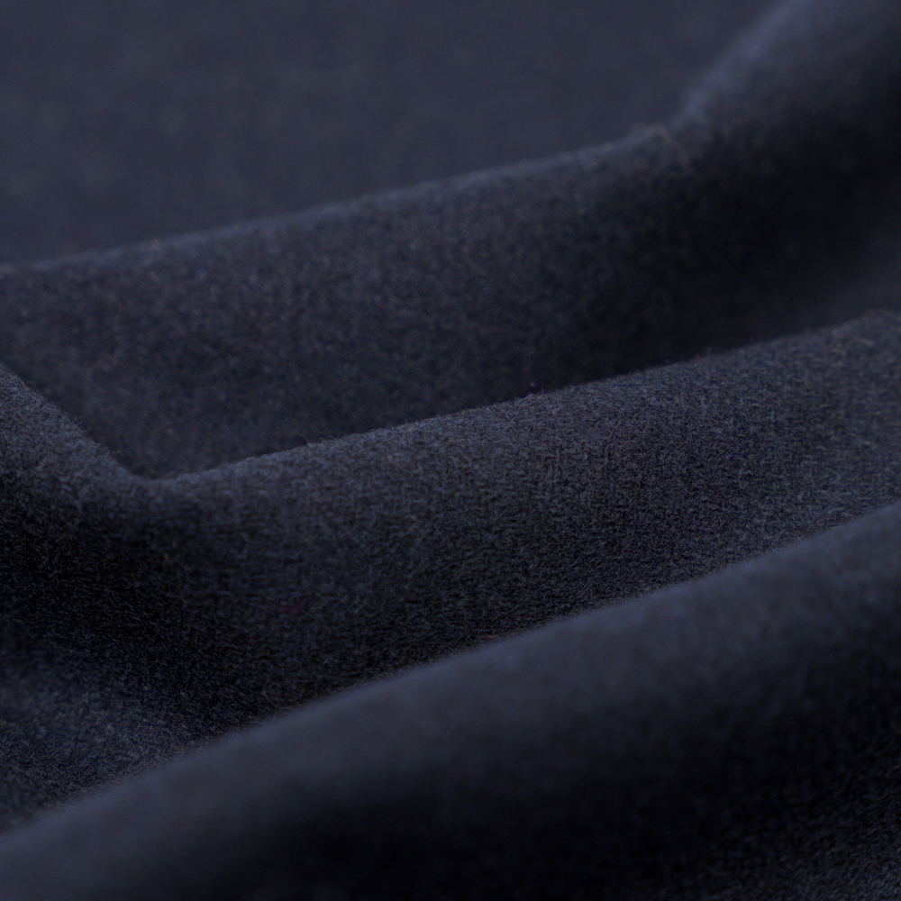 50% Wool, 40% Polyester, 10% Other Fiber, 420G/M, Navy Blue, Twill Flannel Fabric, ML-0412068