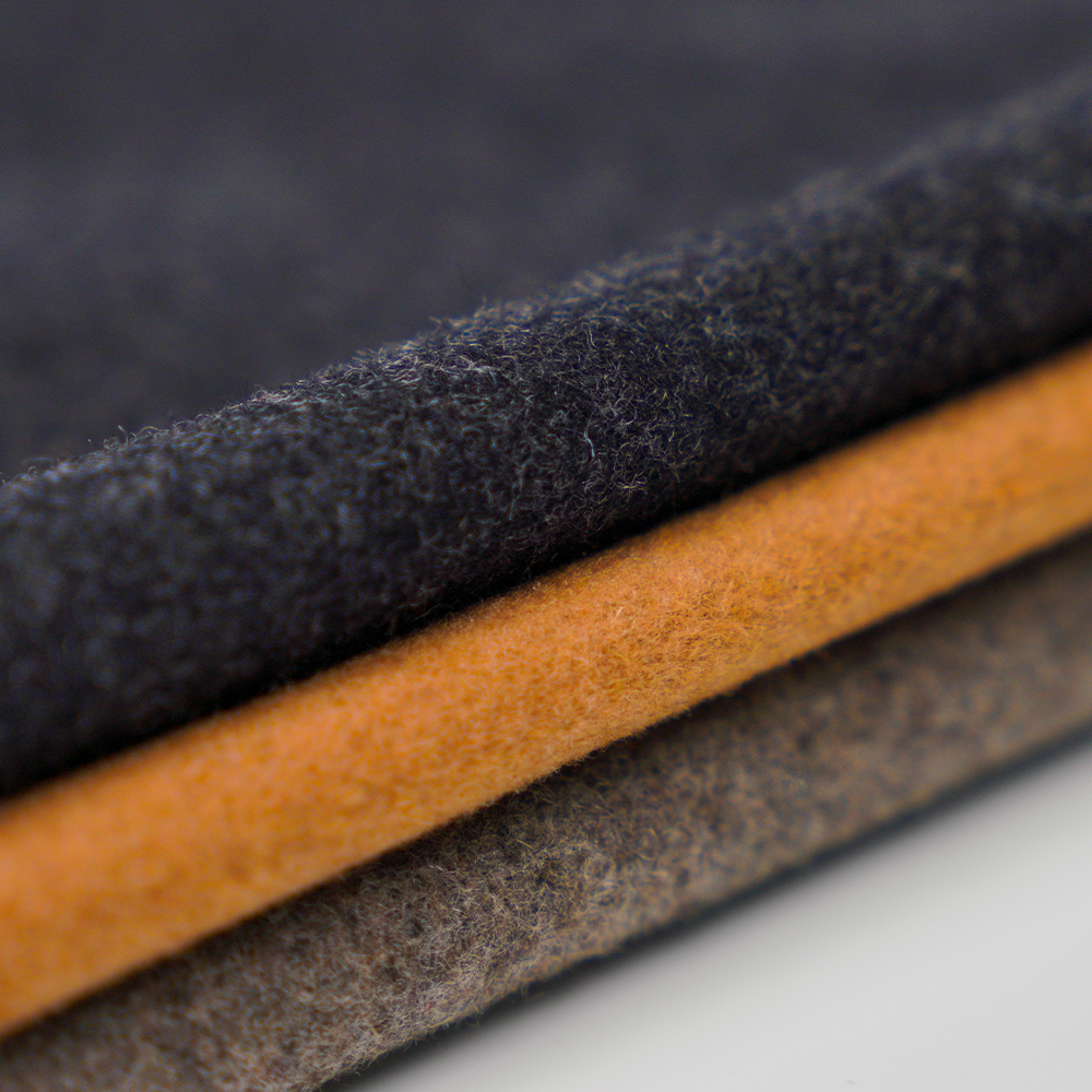 60% Wool, 30% Polyester, 10% Other Fiber, 800G/M, Dark Gray, Melton ML-90345