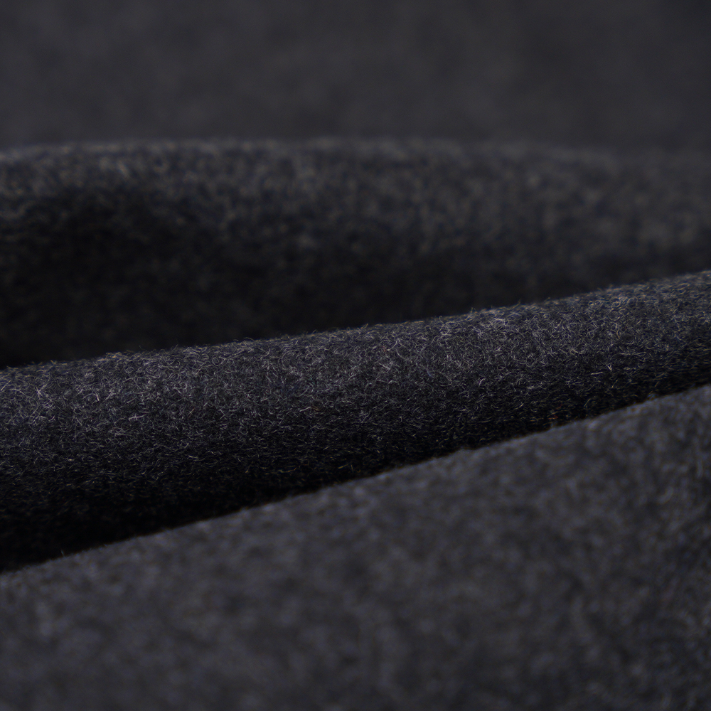 60% Wool, 30% Polyester, 10% Other Fiber, 800G/M, Dark Gray, Melton ML-90345