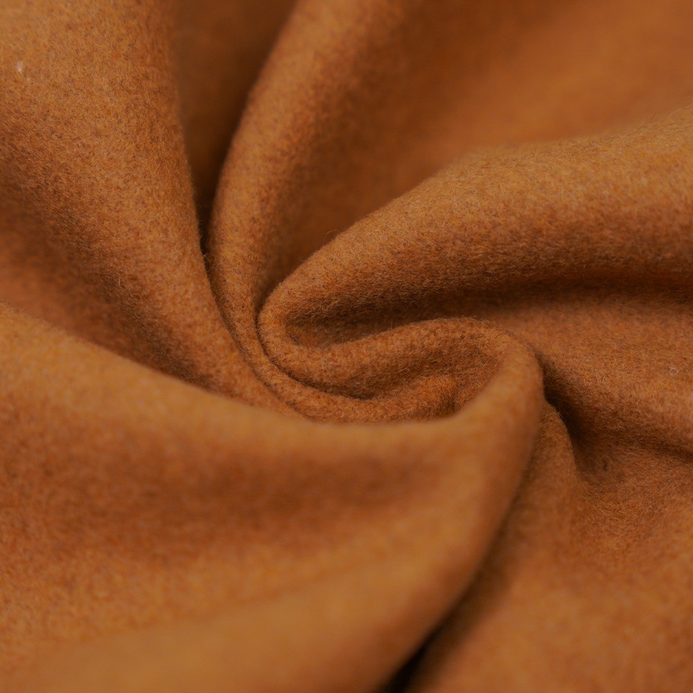 30% Wool, 60% Polyester, 10% Other Fiber, 680G/M, Brown Wheat, Melton Overcoating Fabric, ML-04096-5