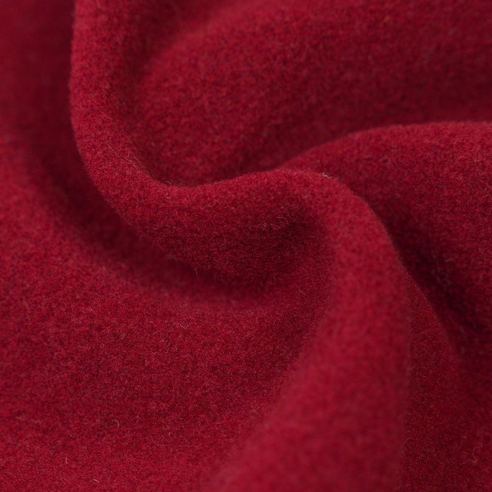 50% Wool, 40% Polyester, 10% Other Fiber, 750G/M, Bright Red, Upright Pile Fabric, ML-DALAN-D